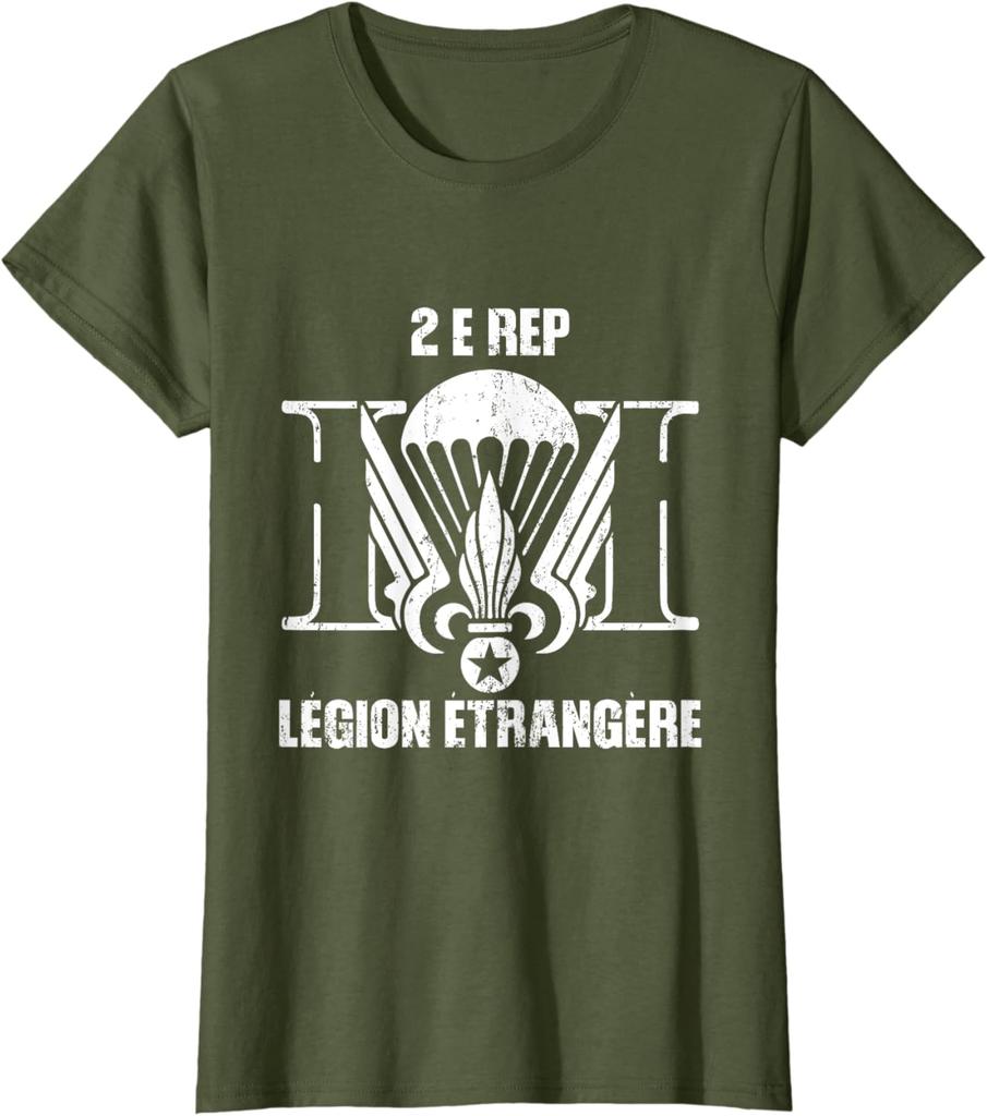France Army Military French Etrangere Troupe TShirt Short Sleeve Casual 100 Cotton Shirt