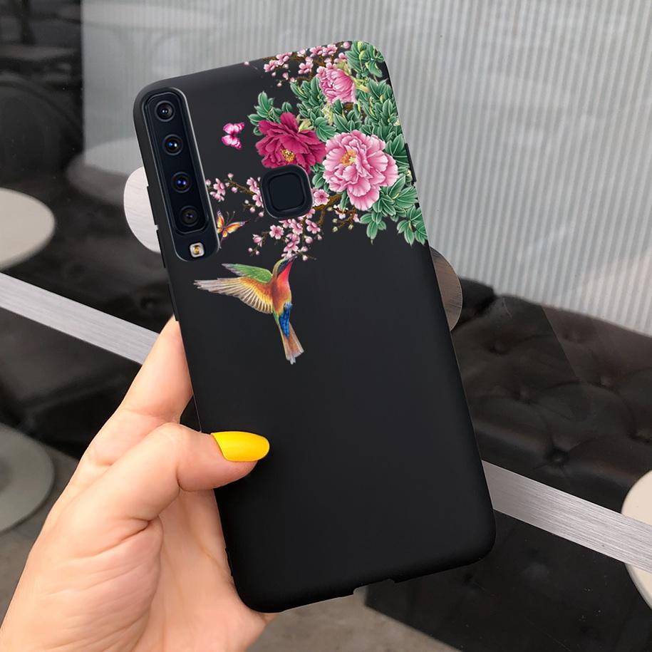 Für Samsung Galaxy A9 2018 A9s Hülle Mode Leopard Blume Handyhülle Für Samsung A9 2018 SM-A920F/DS Weiches Silikon Funda Coque