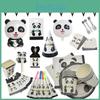 Panda Party Animal Supplies Tableware Decor Balloon Kids Birthday Day Childrens