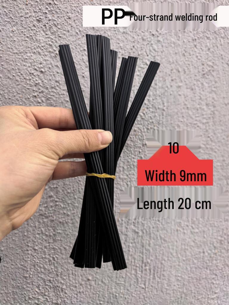 Colored Plastic Welding Rods for Car Bumper Repair - PP, PE, PVC, ABS, PPR (20/25cm)