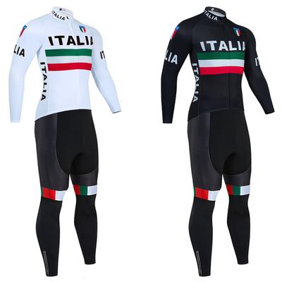 Nueva Chaqueta de Ciclismo de Invierno ITALIA Hombres Mujeres 20d Blanco Maillot Bicicleta de Carretera Pantalón Traje Ropa Ciclismo Forro Polar Térmico