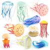 Simulated Jellyfish Fridge Stickers Artificial Marine Animal Models Starfish Sea Anemone Fridge Magnets Children Gifts