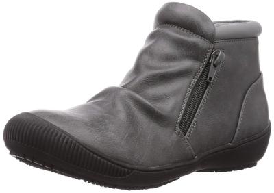 Botas Curtas de Chuva Enchanted Rain com Zíper Lateral 19245 Cinza Tamanho Feminino 23.0