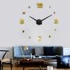 Nordic Minimalist Living Room 3D DIY Wall Clock - Large European & American Style