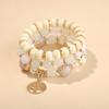 Boho Retro Perlenarmband Set mit Lebensbaum Anhänger