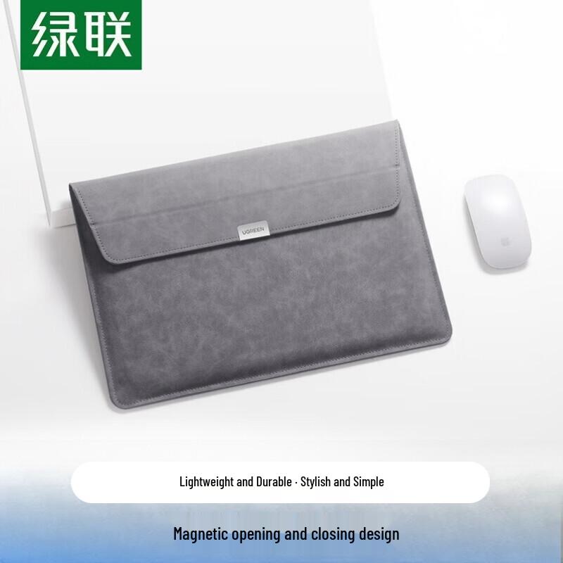 UGREEN 14-inch PU Leather Laptop Sleeve