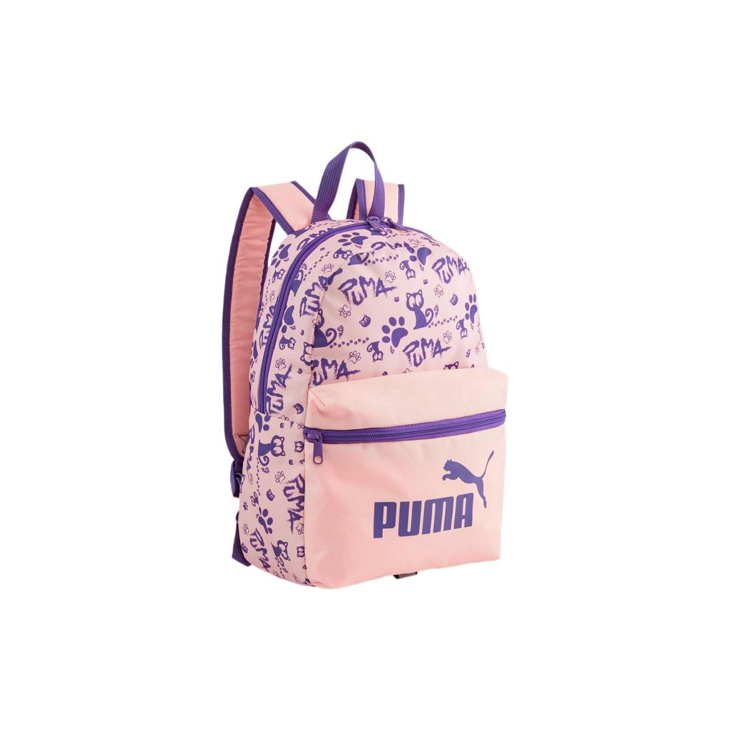 Puma Graffiti Print Polyester Backpack Small Women Backpacks Pink 079879-06