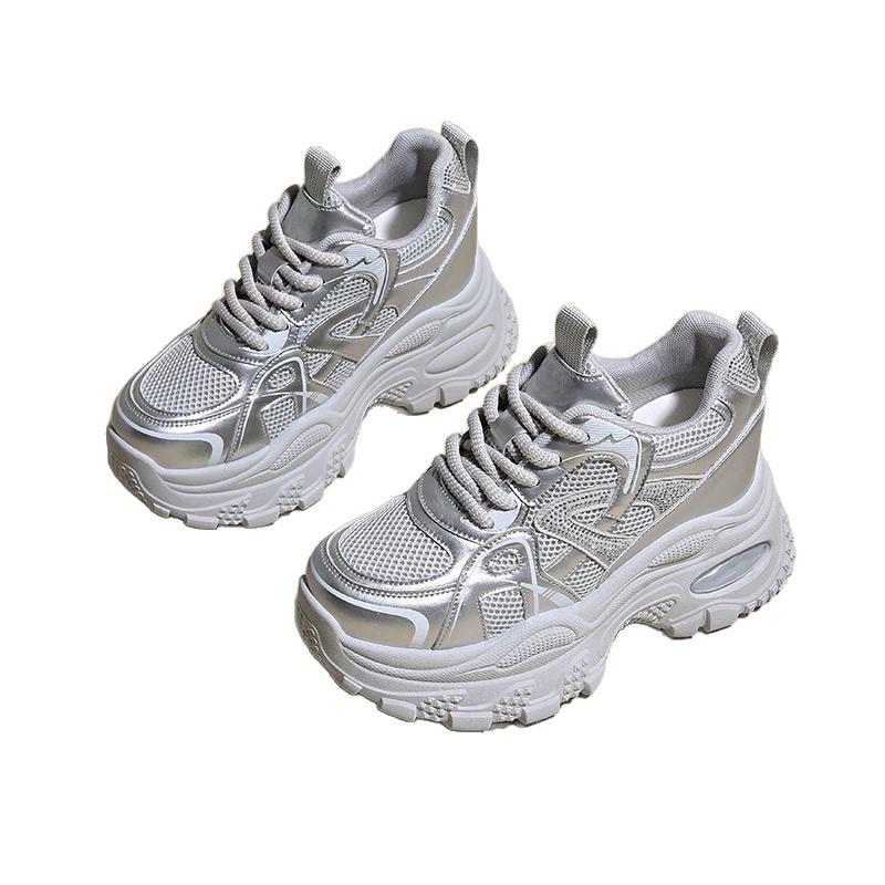 New Style High-heeled Thick-soled Women's Shoes, Casual Sports Shoes, Dad-style Shoes