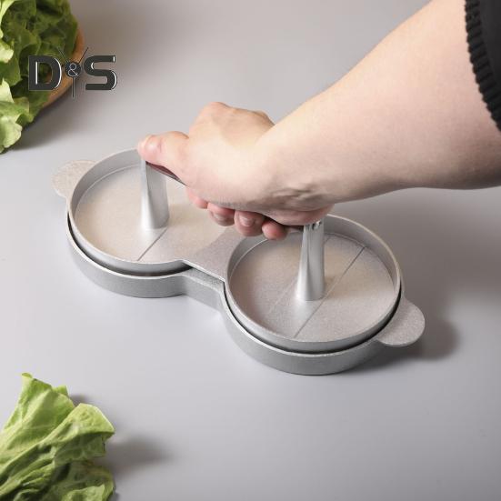 Burger Press Patty Maker Aluminum Alloy Hamburger Fish Patty Press Mold for Meat Beef Veggie Burger Grill BBQ Kitchen Tool