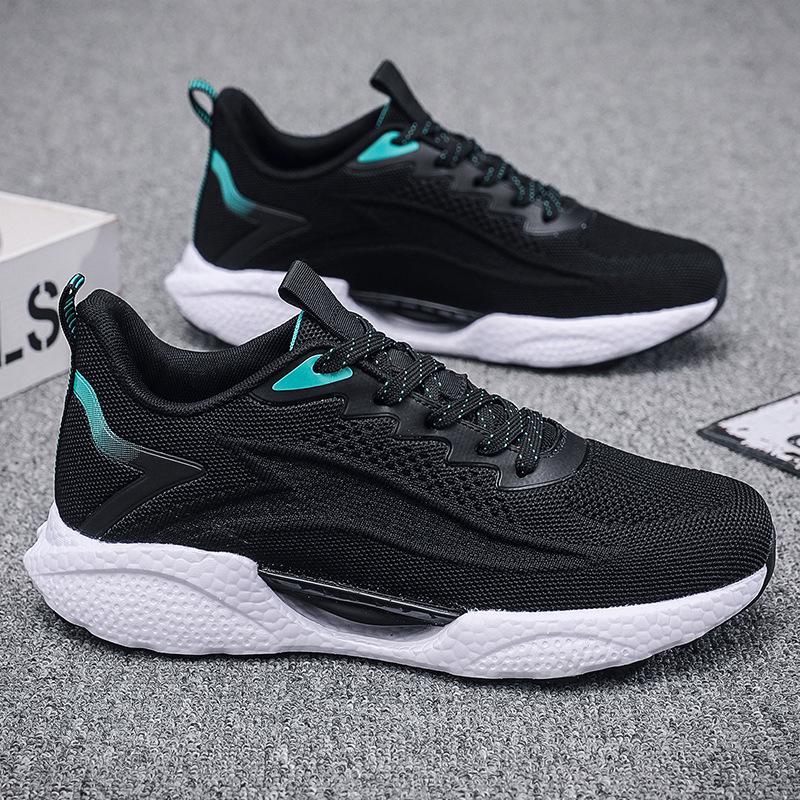 New Men's Shoes Spring and Autumn Sports Shoes Men's Soft-soled Running Shoes Popcorn Ultra-light Large-size Casual Shoes Men's