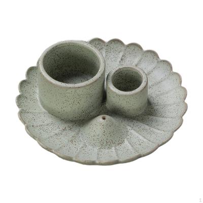3 In 1 Incense and Candle Holder for Reading Office Meditation Room Living Hotel
