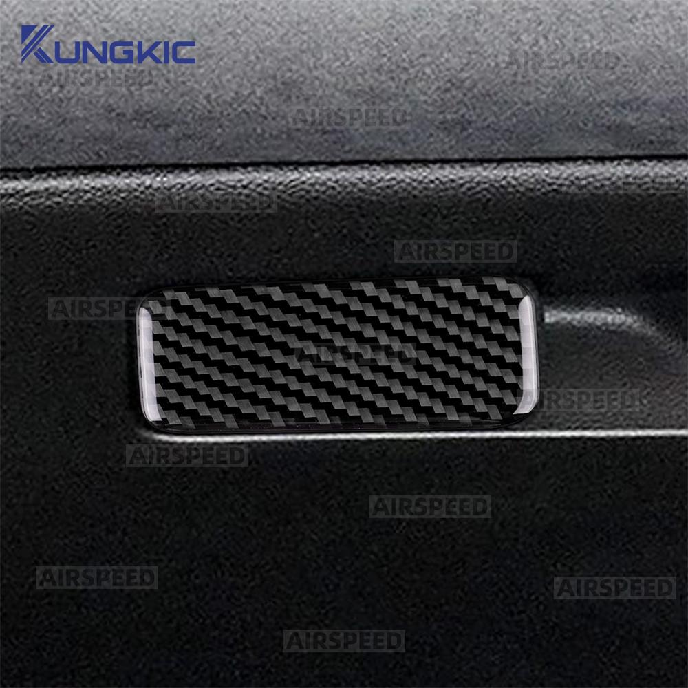 For New Dodge Attitude GAC Empow 2024 2025 Real Soft Carbon Fiber Sticker LHD Car Front Passenger Glove Box Storage Handle Trim E8