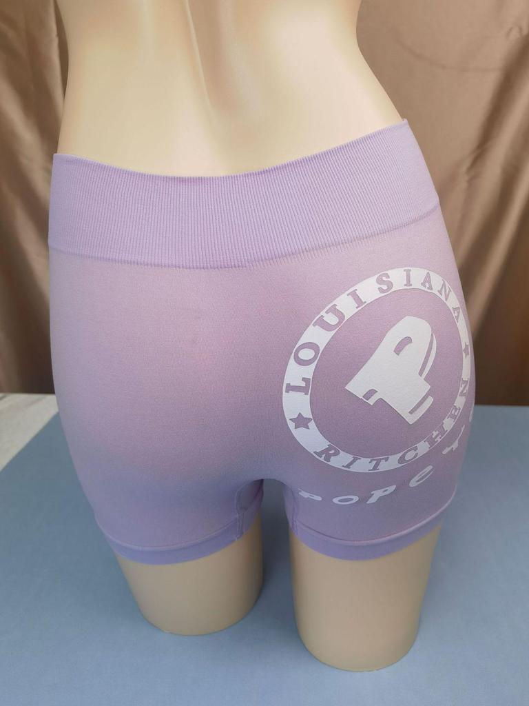 Trendy European & American Style Women's Fitness Letter Print Shorts