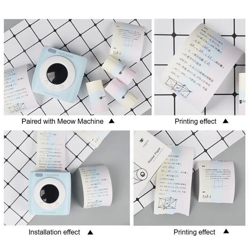 Mini Printer Paper Self-Adhesive Thermal Papers Hd Color Label Printers Photo Inkless Printing
