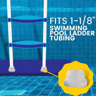 Pool Ladder Bumper for Inground Pools Ladder Stopper Cap Fits 1.90 Inch Swimming Pool Ladder Tubing Inside Stopper Cap Pool Ladder Parts for