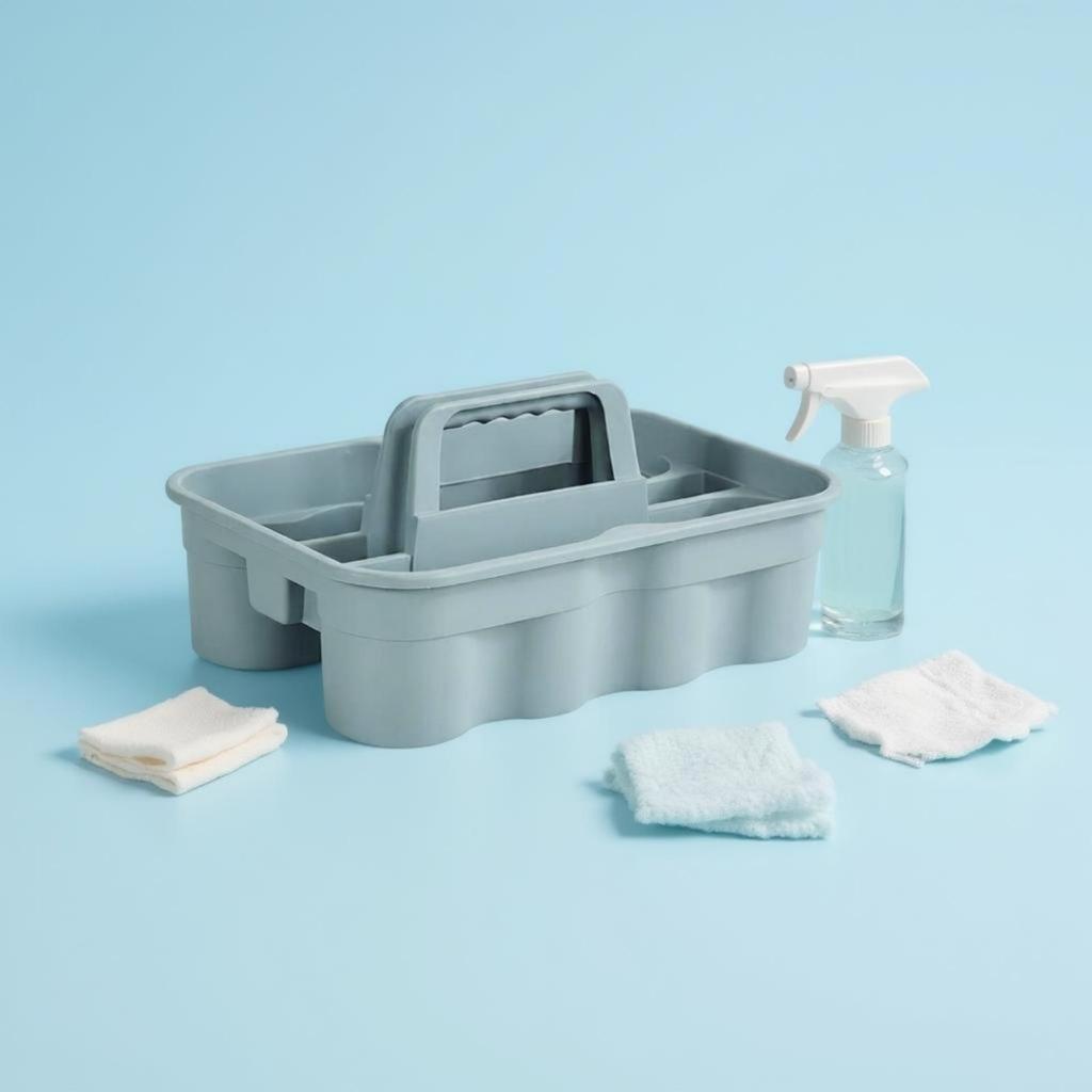 Housekeeping Shower Basket Supply Organizer with HandleLightweight Maid Carrier Easy To Organize