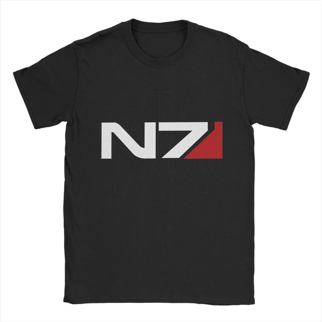 Mass Effect N7 Cotton T Shirt For Man Summer Vintage TShirts Leisure Tees Plus Size Dropshipping Tops