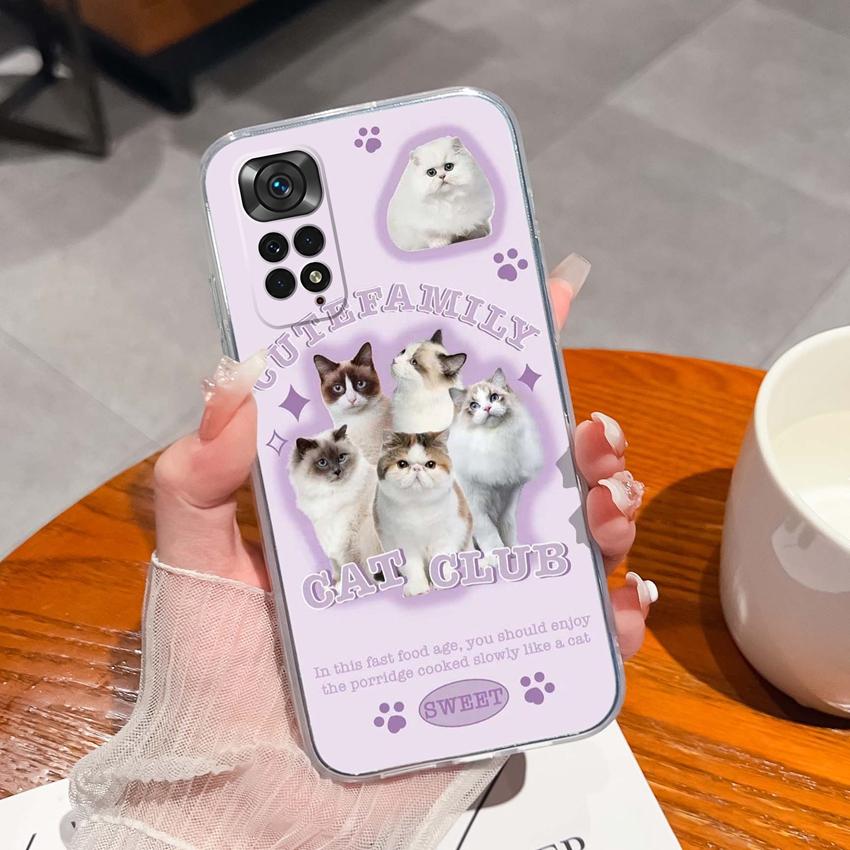 Para Redmi Note 11 11S 11T 12 12S Pro Plus Turbo Capa de Telefone Padrão de Laço Rosa Bonito Silicone Transparente de Alta Qualidade Capa Antiderrapante Para Carcaça Redmi