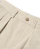 CONNECT KINLOCH Washed Cotton Loose Fit Double-Pleat Pants [Beige]