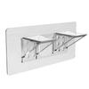 No-Drill Triangular Shelf Support Bracket - Adjustable Cabinet/Wardrobe Layer Fixer with Heavy-Duty Corner Clamp