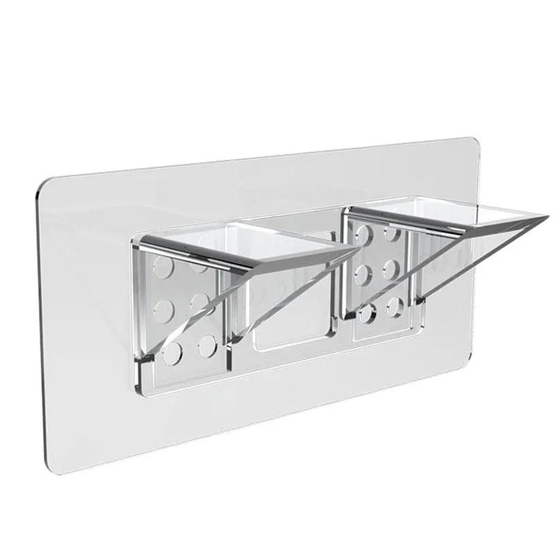 No-Drill Triangular Shelf Support Bracket - Adjustable Cabinet/Wardrobe Layer Fixer with Heavy-Duty Corner Clamp