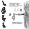 1 Set Bicycle Trailer Head Extension Screws Rustproof Easy Installation Wide Compactible Universal Bicycle Trailer Clutch Adapter Bolts