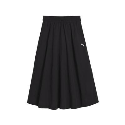 חצאית מידי ארוגה T7 אופנתית נוחה רכה ידידותית לעור קז'ואלית חצאית ארוכה נשים חצאיות 634064-01