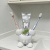 Toothbrush Holder, 3D Printed Durable PLA Storage Rack, Partitioned Storage Design, Cartoon Shape Compact Bathroom Organizer