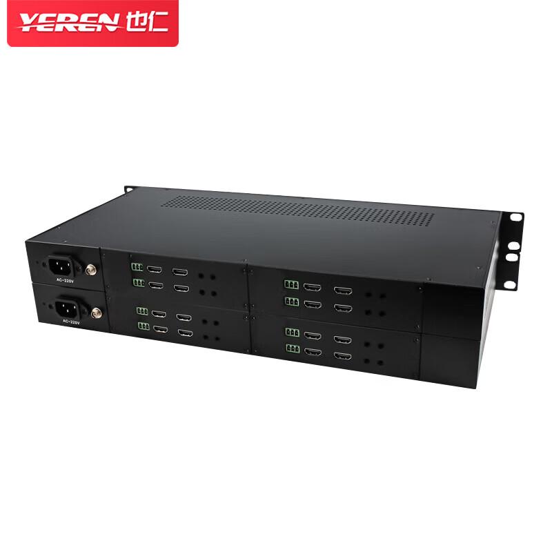 Yeren Rack-mount 4-Channel HDMI Fiber Optic Transceiver