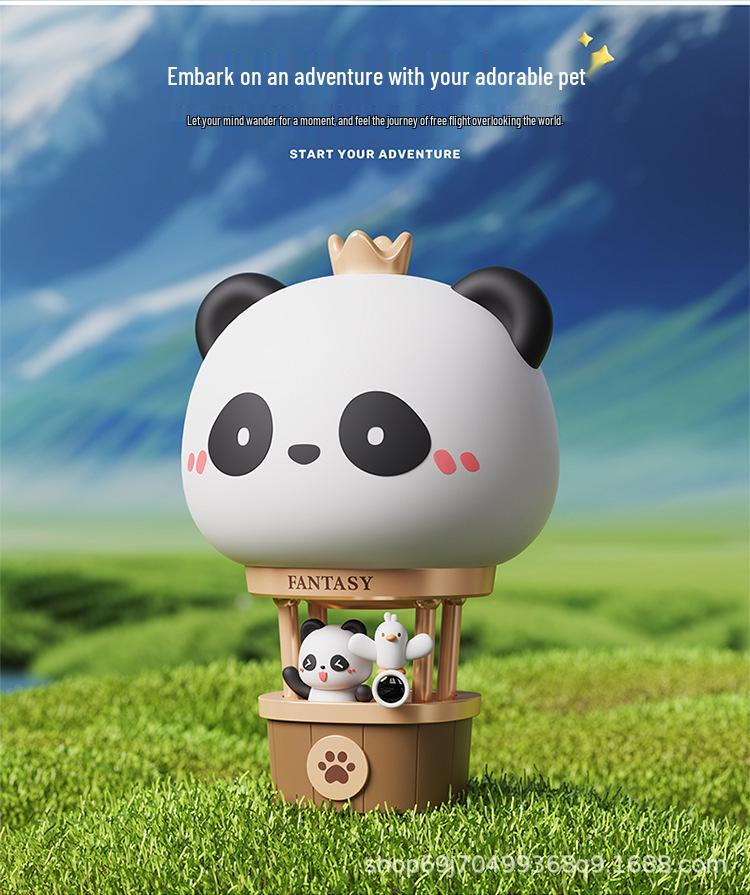 Charming Hot Air Balloon Night Light: Cute Cartoon Lamp & Kids' Gift