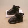 Winter Snow Boots Boys Add Velvet Thickened Cotton Thick Soft Soled Short Boots Girls Comfortable Solid Color Kids Shoes