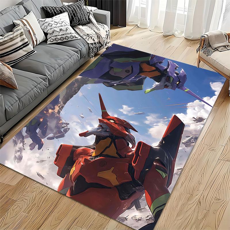 "Mecha Battle Design Carpet" suitable as a non-slip mat for the living room or bedroom sofa