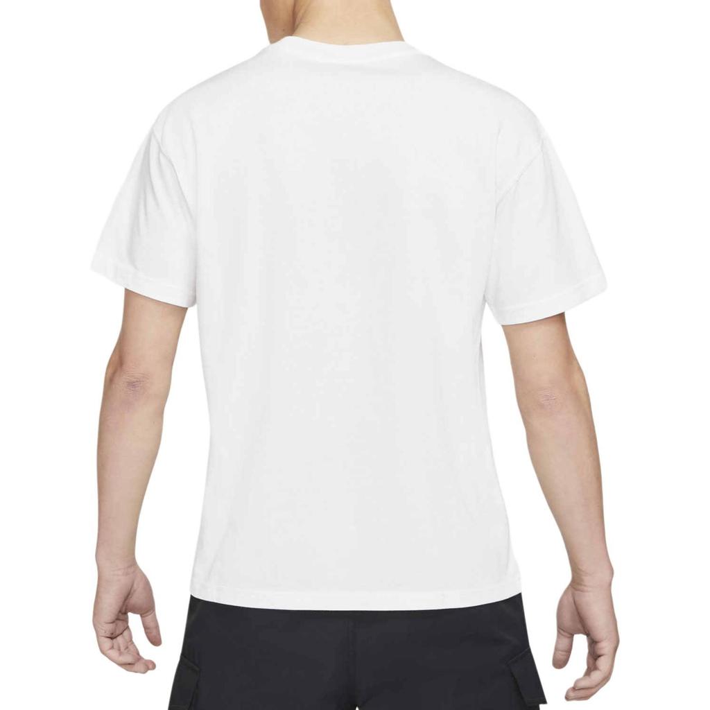 Nike T Shirts Men's White Crew Neck Moderate Straight Fit DJ1344-100