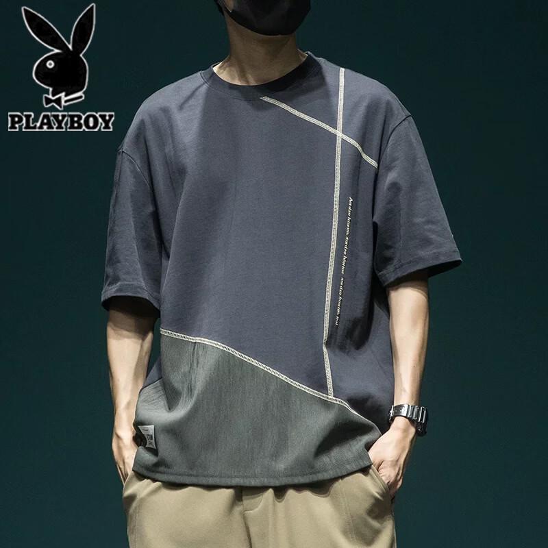 Playboy Men s Summer Loose Fit Cotton T-Shirt 3XL