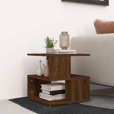 Vidaxl Side Table, Brown Oak, 40X40X40 Cm