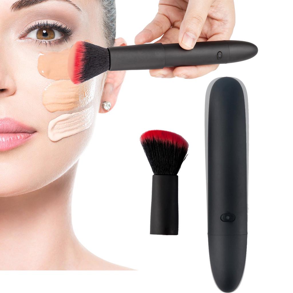 Buy Automatic USB Rechargeable Makeup Brush with Foundation and Powder ...