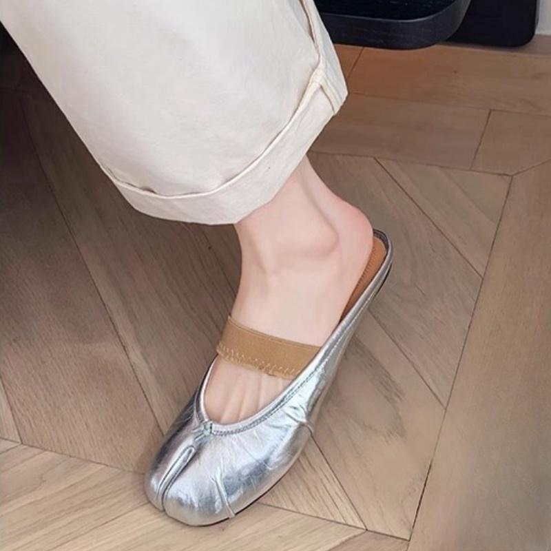 Fashion Fashion Soft Leather Split Toe Women Ballet Flats Spring Autumn Comfortable Walking Lazy Loafers Casual Girls Dance Shoes