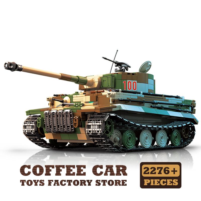 Non-Toxic Ww2 Classic Army Tank Bricks Moc Model Military War Armored Cars Building Blocks Educational Toys For Children Birthday Gift Diy