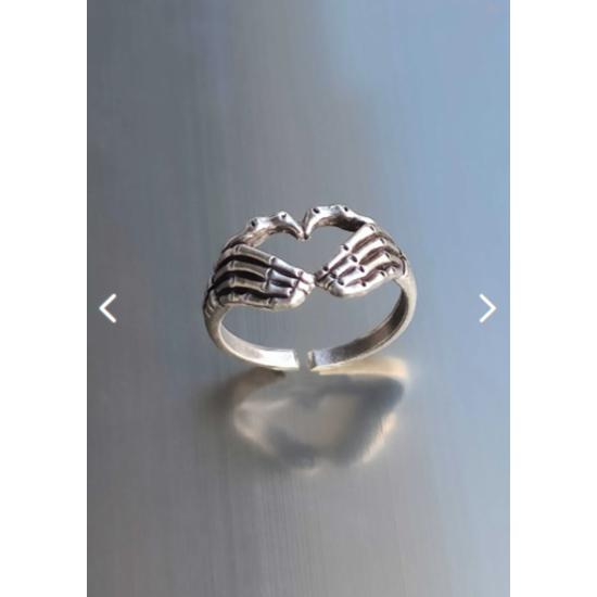 Heart Skeleton Model Adjustable Ring