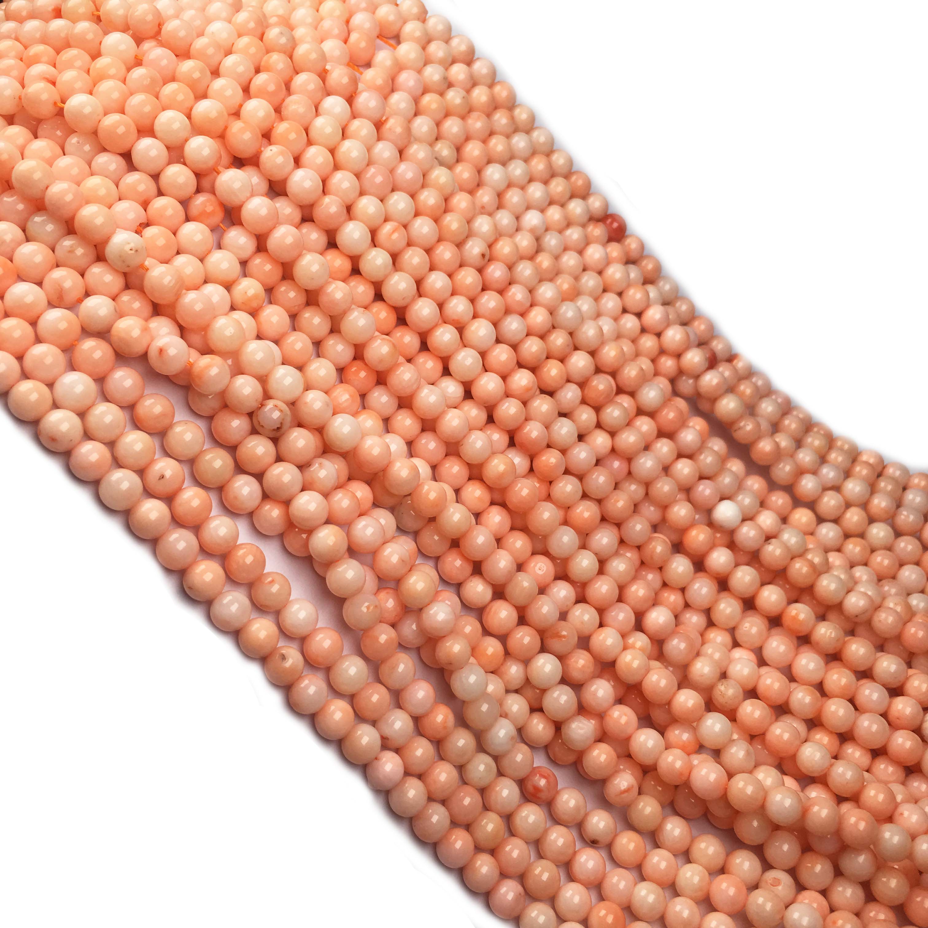 

1Strand Synthetics Coral Beads Round Perforated Loose Spacer Beads for Jewelry Making DIY Necklace Bracelet Earring Accessories 38cm