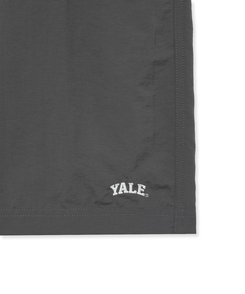 YALE Nylon Half Beach Shorts Charcoal