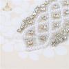 Hot Selling Handmade Crystal Rhinestone Appliques Easy to Apply Iron-On Bridal Wedding Dresses Sash Pearl Shape Crystal Stones