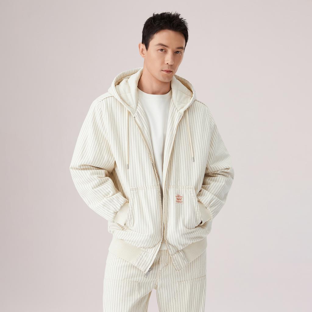 Levis Relaxed Classic Design Comfortable Fabric Simple Fashion Casual Versatile High-Quality Padded Jacket Unisex jackets A3222-0019