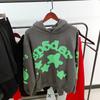 European and American Trendy Brand Sp5der Spider Web Print Hooded Sweater for Men and Women Loose Heavy Fleece Hip Hop Couple Hoodie