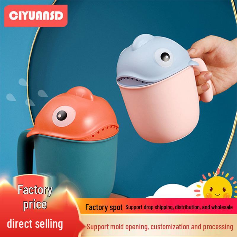 Infant Shark Hair Washing Cup & Bathing Scoop