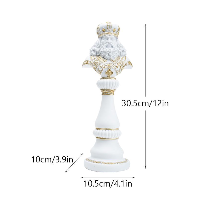 Chess Resin Ornaments Home King Queen War Horse Crafts Wine Cabinet Tabletop Creative Design Decorations Durable