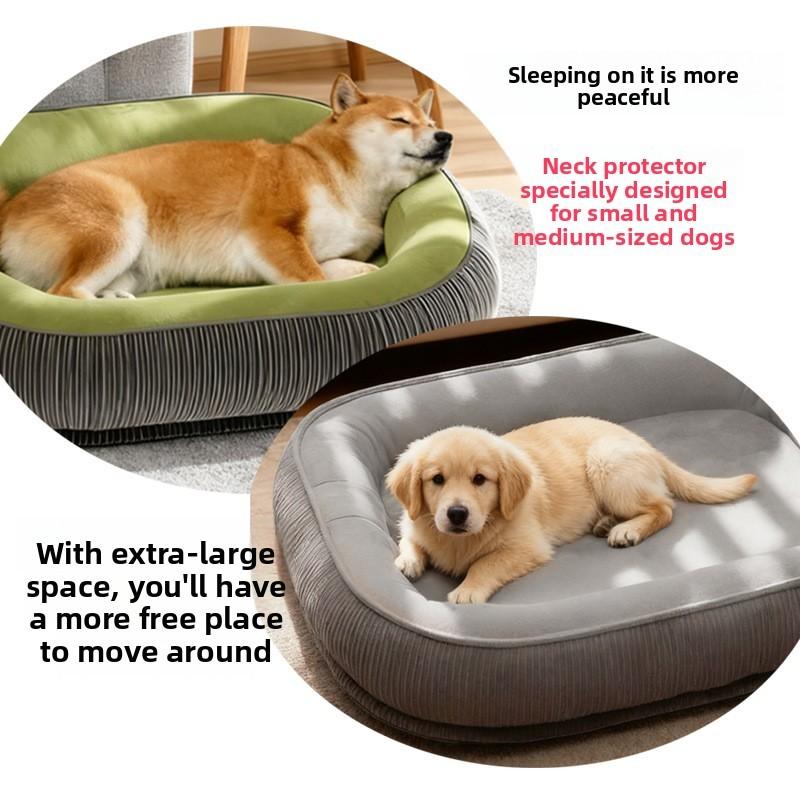 Pet Dog Bed Large Removable Washable Plush For Indoor Use