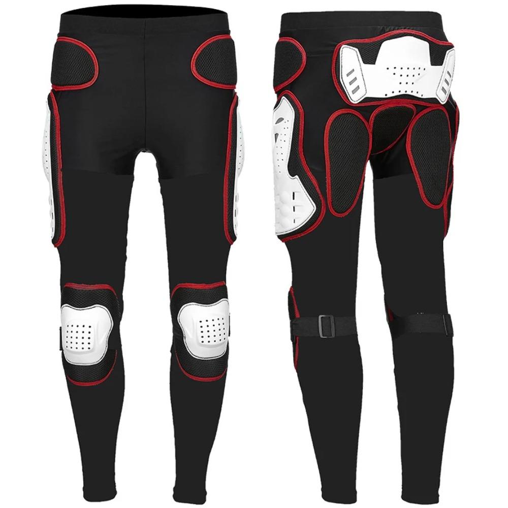Motorcycle Armor Pants Waistline Motocross Dirt Bike ATV Protective Gear with Knee Guard Leg Protection for Skateboard