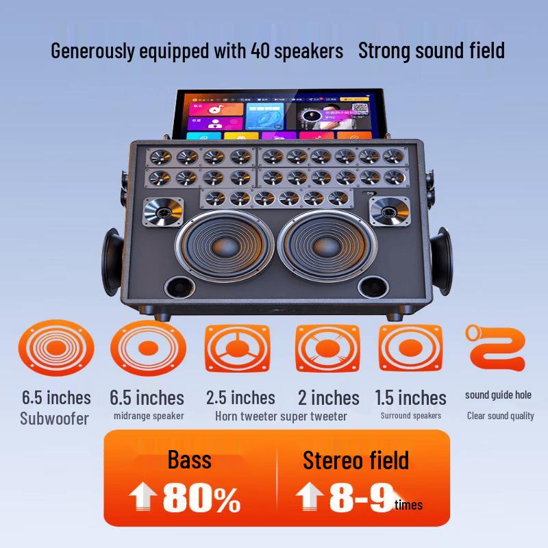 SANSUI Portable KTV Speaker System with Touchscreen (CN version)