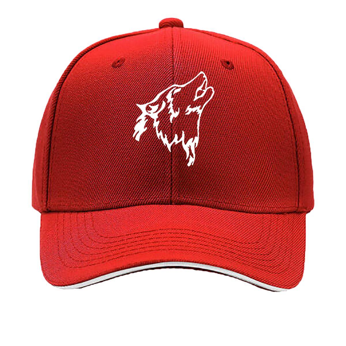 MAKEFGE UnisexS Vintage Wolf Baseball Cap Adjustable Snapback Lightweight Breathable Water Design Sandwich Baseball Cap One Size